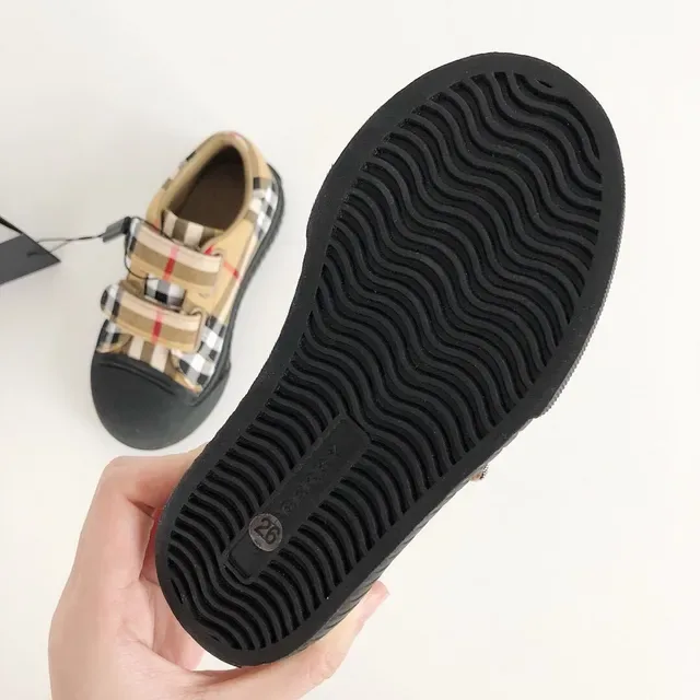 Burberry Check Strap Low-Top Lifestyle Sneakers 9