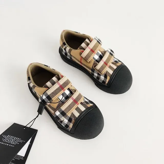 Burberry Check Strap Low-Top Lifestyle Sneakers 12