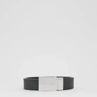 Burberry Knight Reversible Textured Leather Belt
