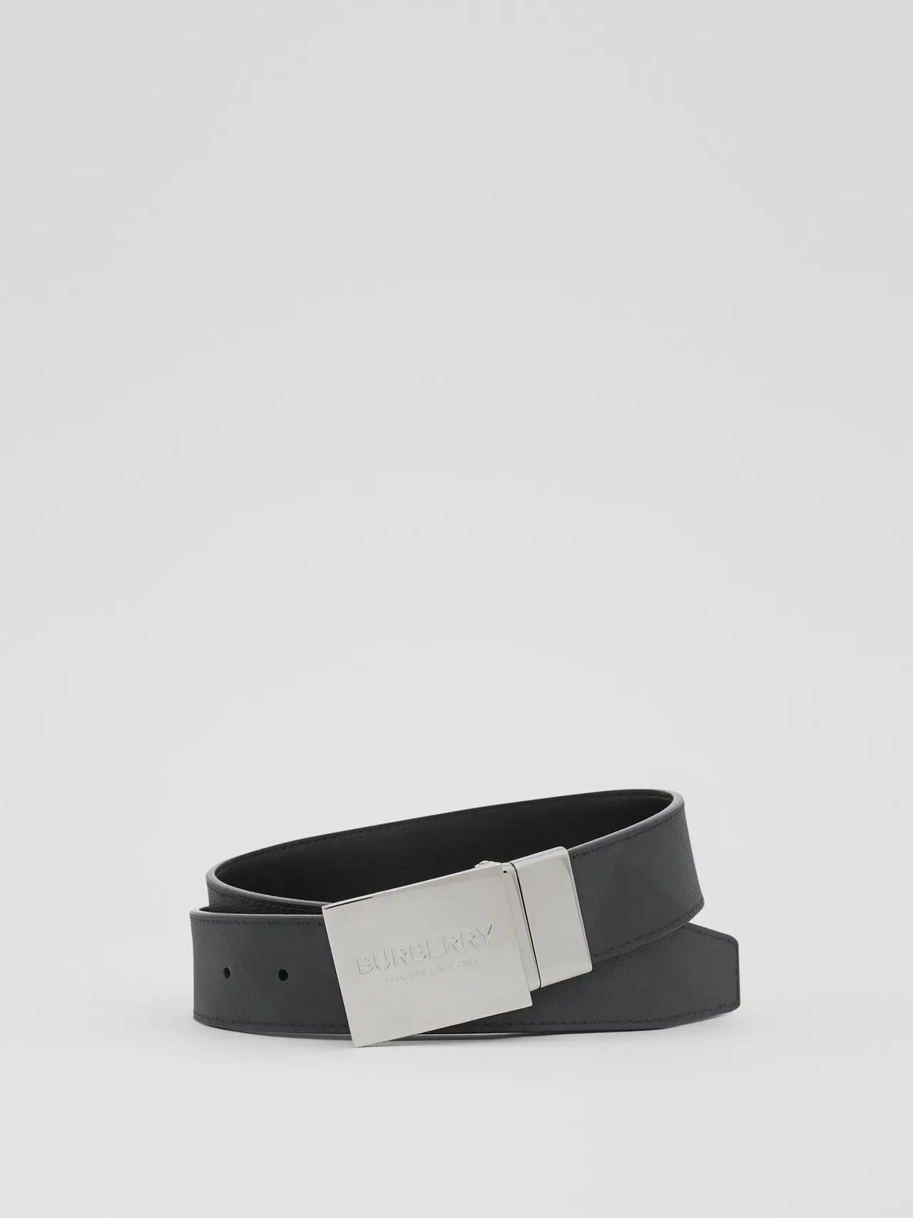 Burberry Knight Ceinture en cuir texturé réversible 5