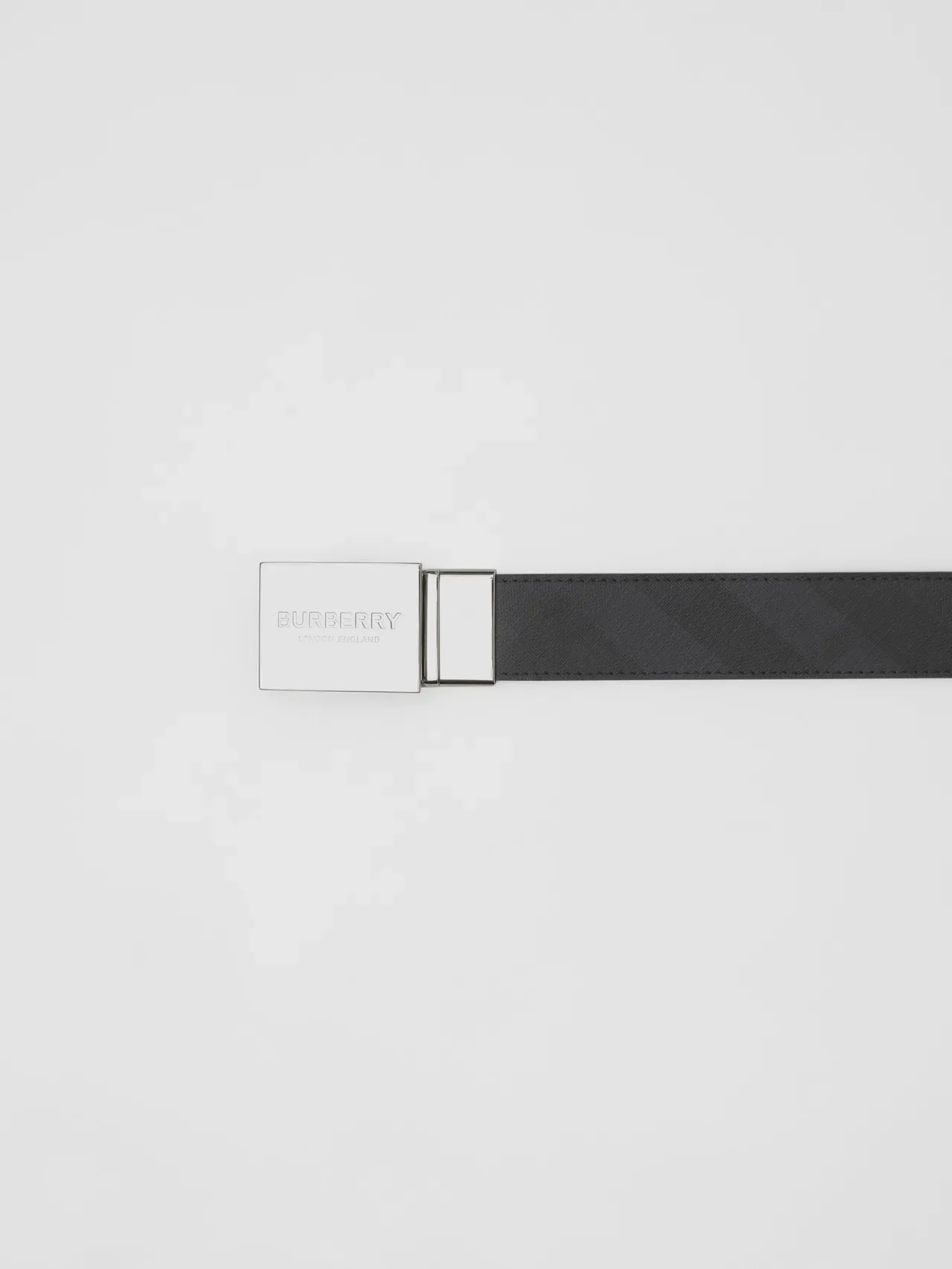 Burberry Knight Ceinture en cuir texturé réversible 7