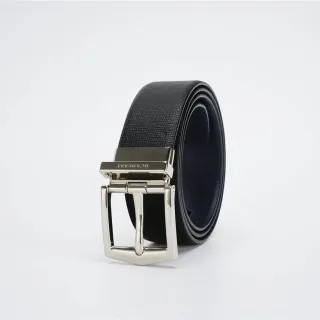 Burberry Knight Ceinture en cuir texturé réversible