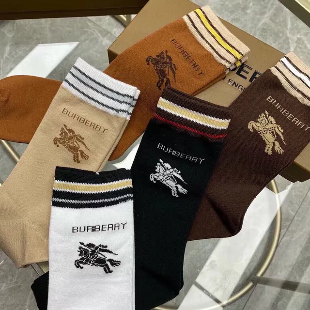 Burberry 标志刺绣条纹袖口船袜 4