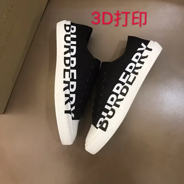 Burberry Logo-Side Black and White Lifestyle Sneakers 3