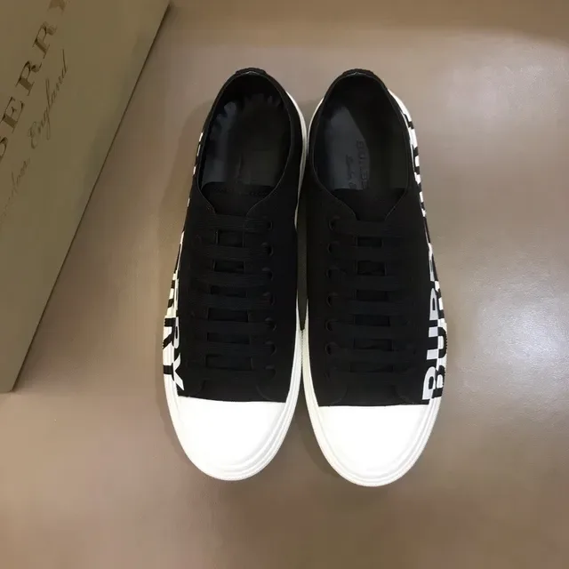Burberry Logo-Side Black and White Lifestyle Sneakers 5