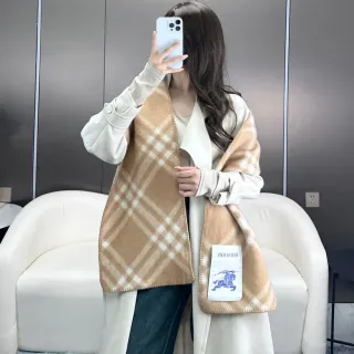 Burberry Nova Check উটনী ও ক্রিম ক্যাশমের স্কার্ফ
