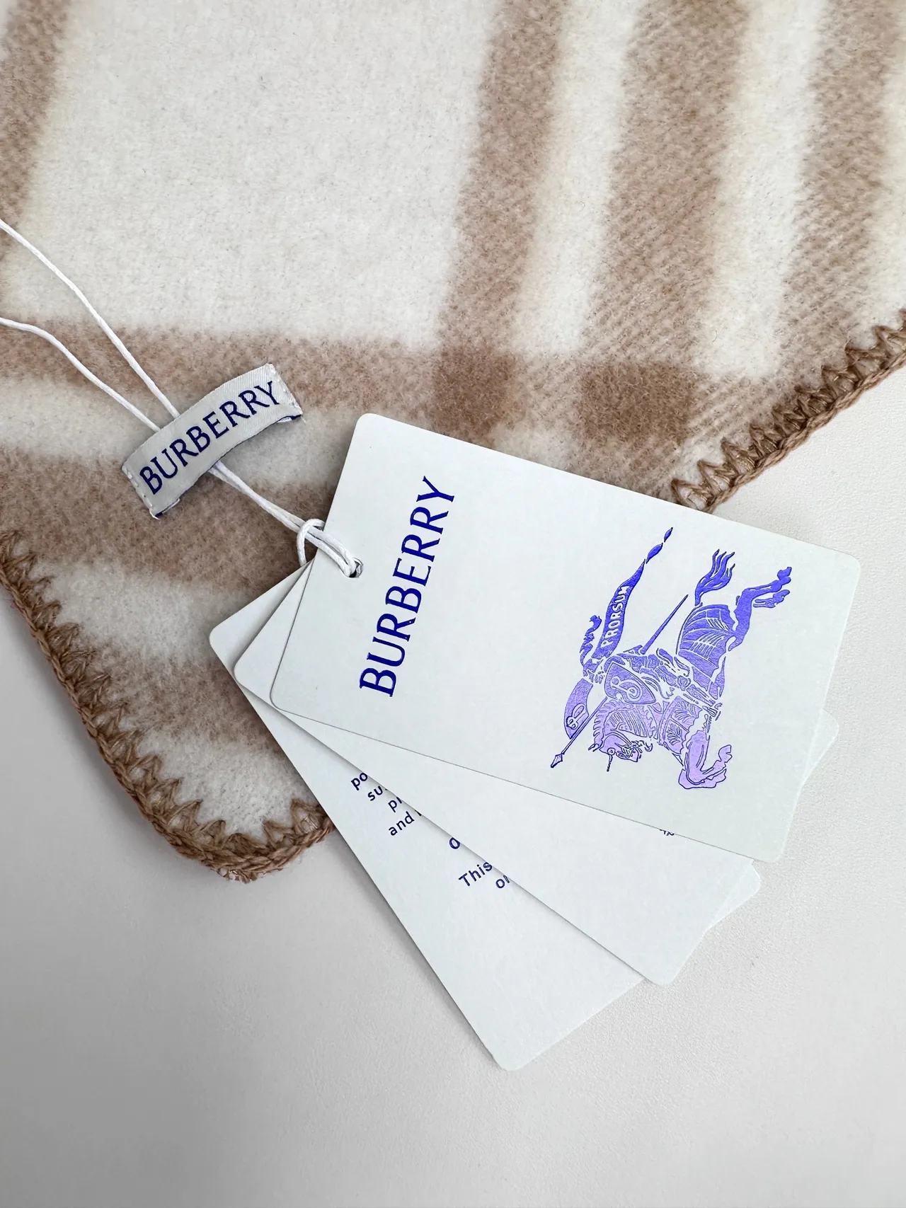 Burberry Nova Check উটনী ও ক্রিম ক্যাশমের স্কার্ফ 2