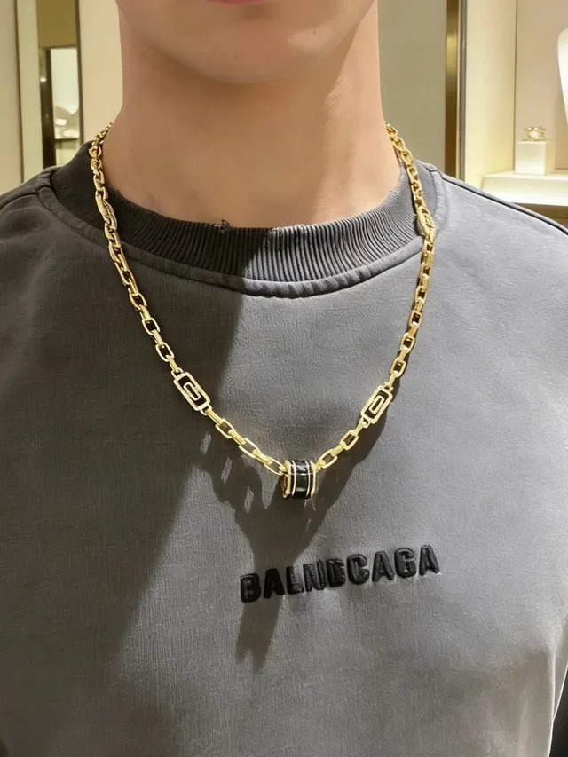 Bvlgari B.zero1 Rock Gold and Black Enamel Diamond Necklace 8