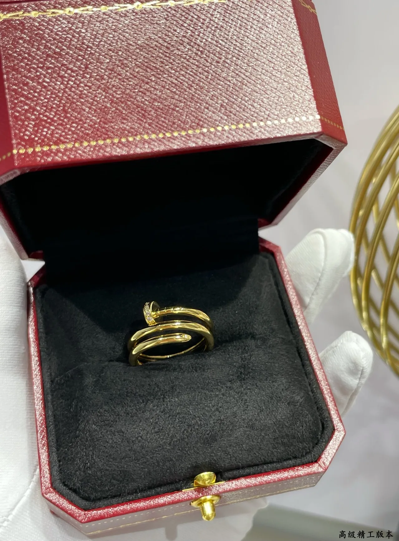 Cartier Juste un Clou نقش البراغي متعدد النطاقات باڤيه خواتم الماس 4
