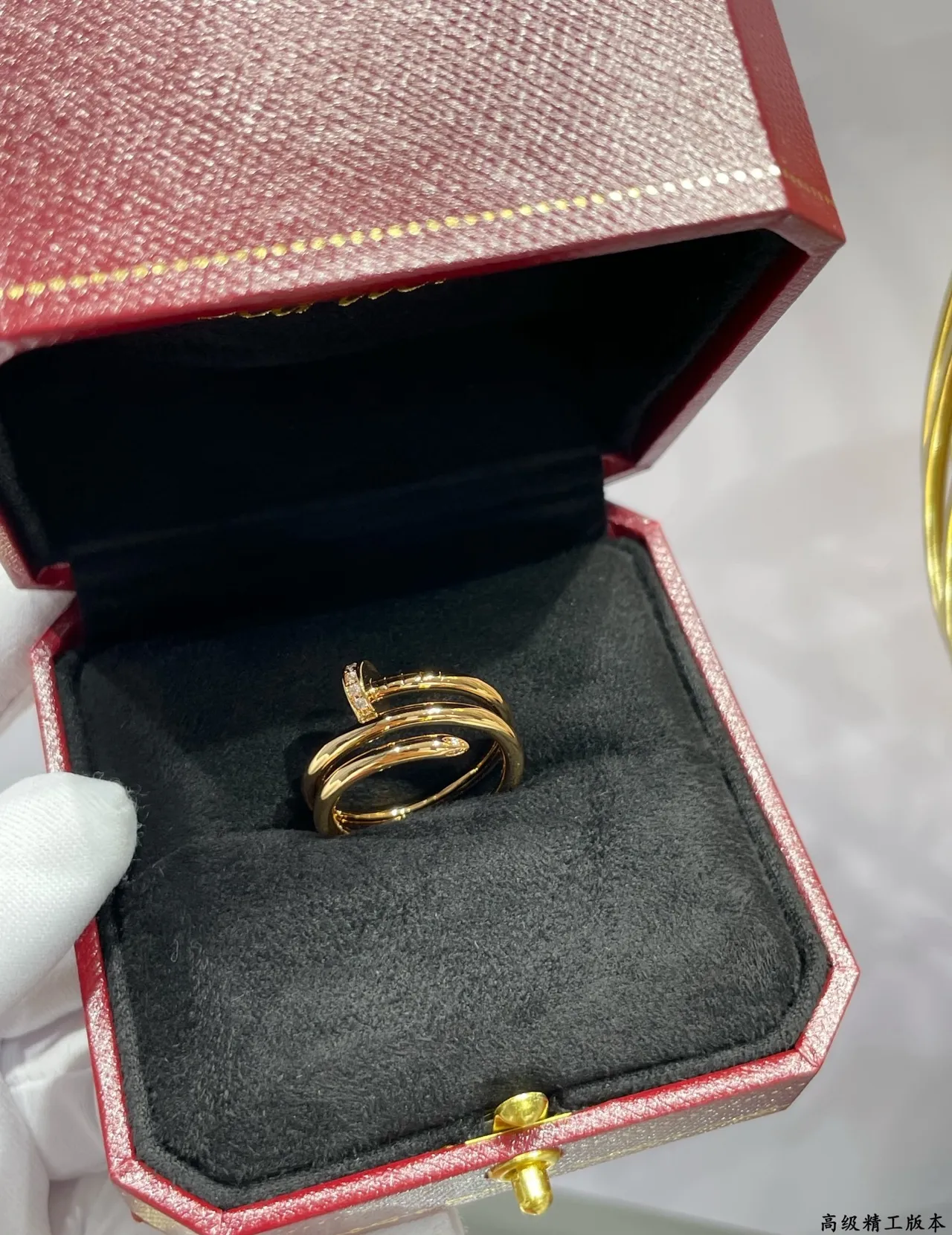 Cartier Juste un Clou نقش البراغي متعدد النطاقات باڤيه خواتم الماس 5