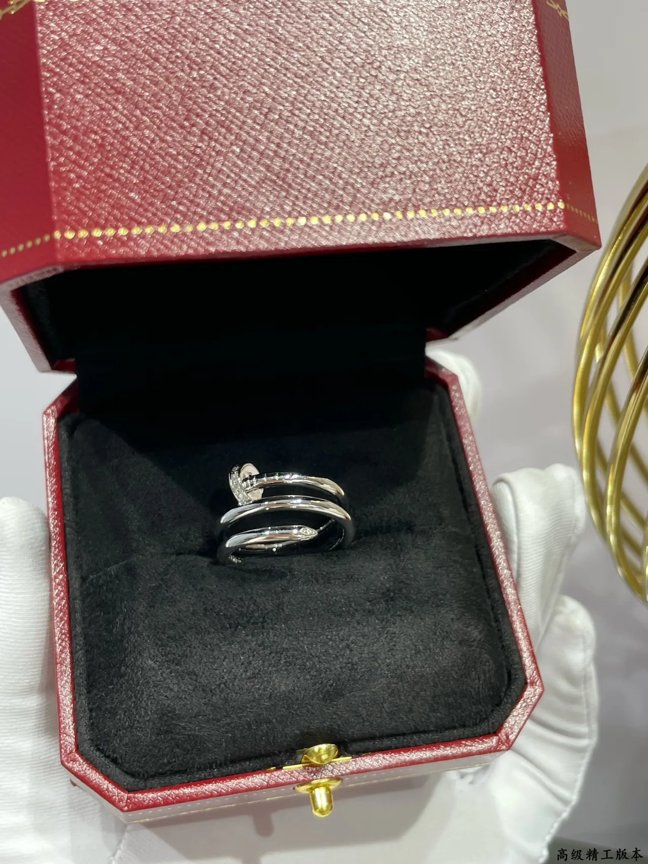 Cartier Juste un Clou نقش البراغي متعدد النطاقات باڤيه خواتم الماس 6