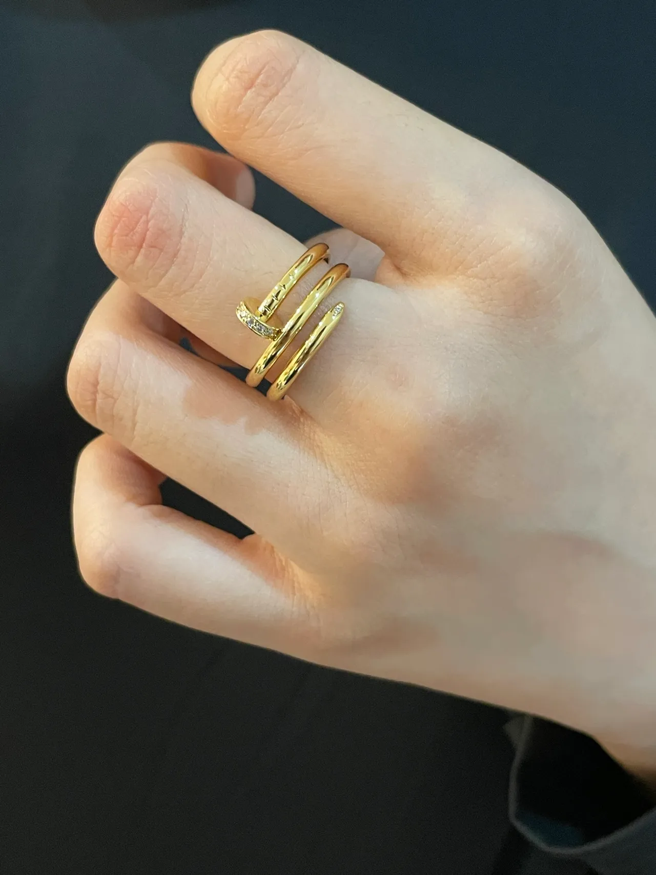 Cartier Juste un Clou نقش البراغي متعدد النطاقات باڤيه خواتم الماس 7