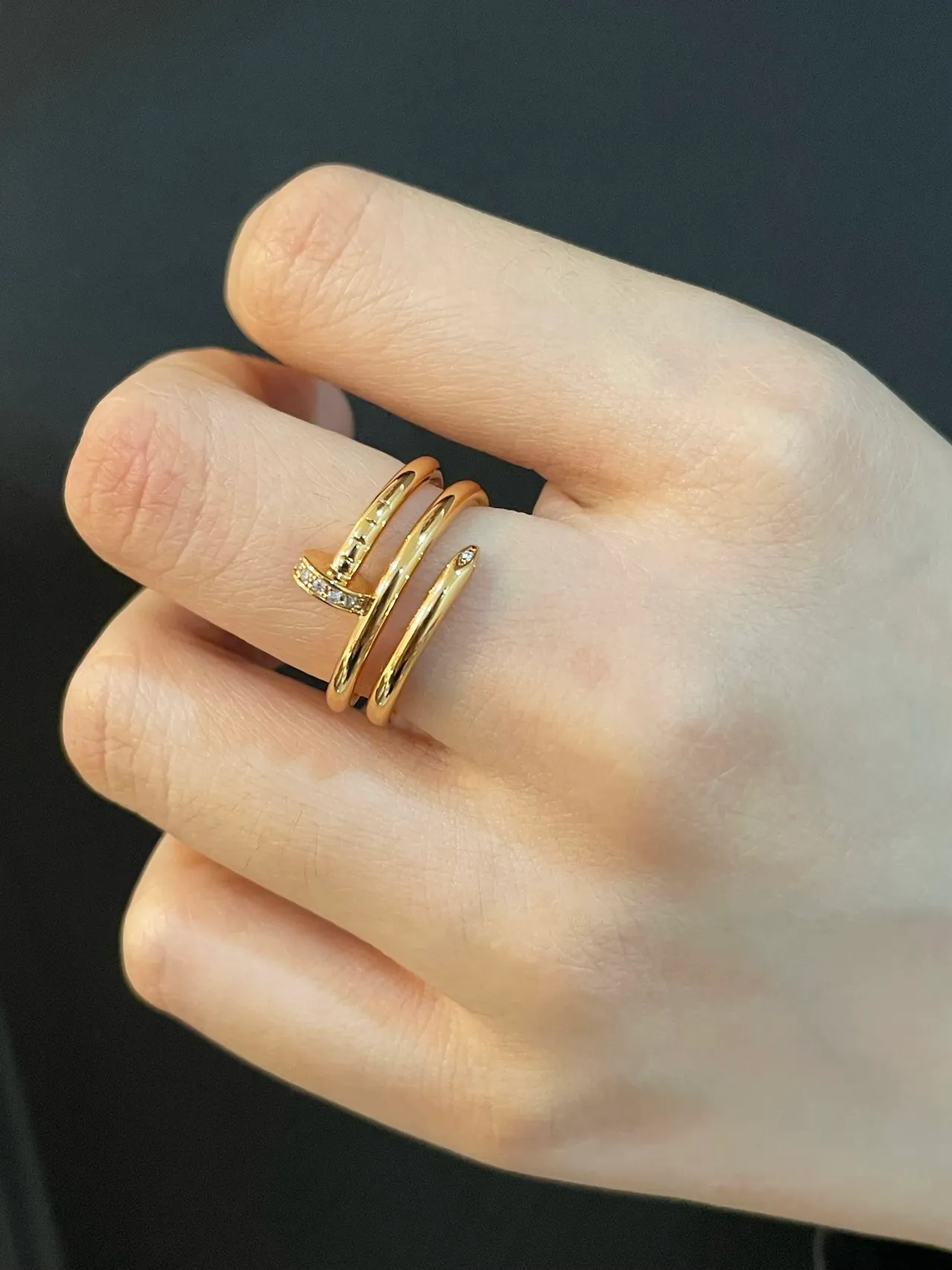 Cartier Juste un Clou نقش البراغي متعدد النطاقات باڤيه خواتم الماس 8