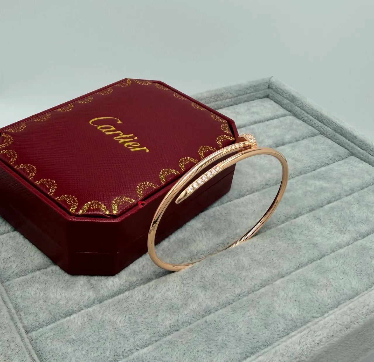 Cartier Juste un Clou Pavé Diamond Nail Motif Bracelets 4