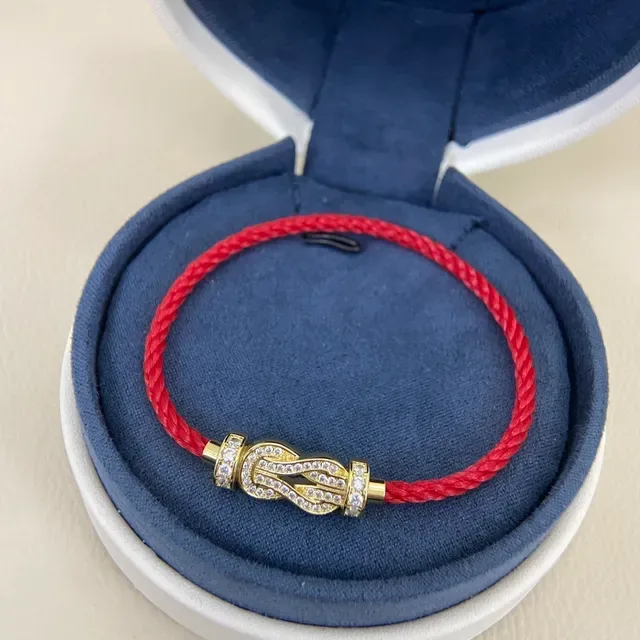 Cartier Juste un Clou Pavé Diamond Red Cord Bracelet 4
