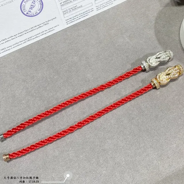 कार्टियर जस्ट अउन क्लो रोज़ गोल्ड पेवे सेट डबल नट मोटिफ ब्रेसलेट 5