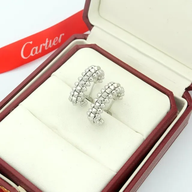 Cartier Juste un Clou Spiked Stud Hoop Earrings 3