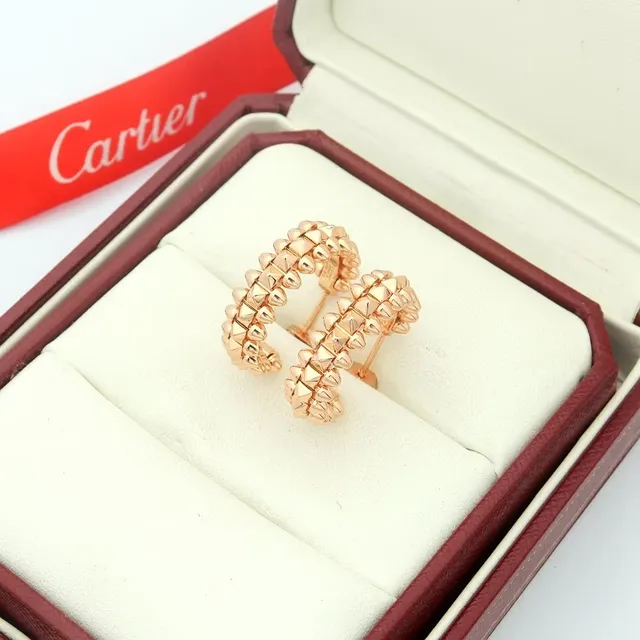 Cartier Juste un Clou Spiked Stud Hoop Earrings 5