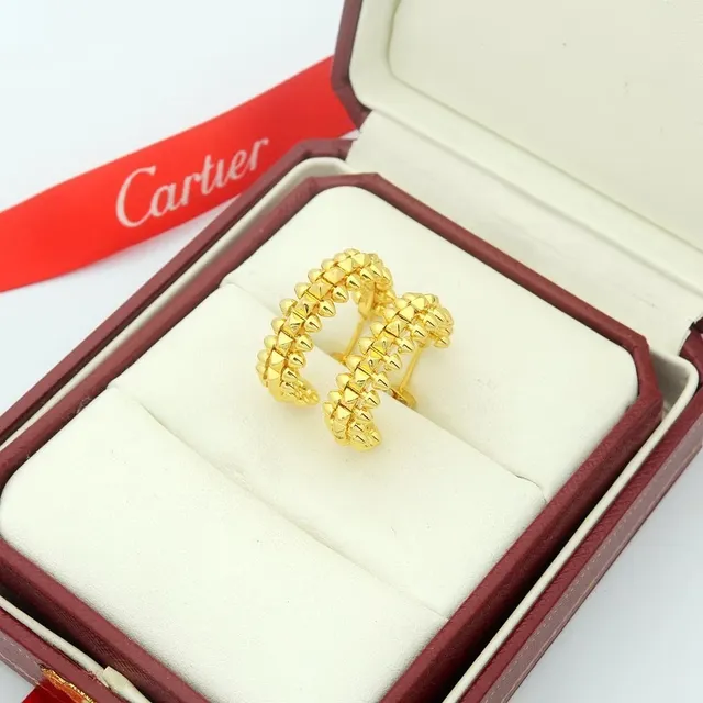 Cartier Juste un Clou Spiked Stud Hoop Earrings 7