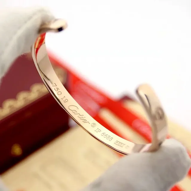 سوار Cartier Love نمط البراغي معدن مصقول سوار كف 2
