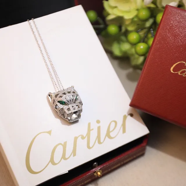 Cartier Panthère Cabeça de Pantera Colar com Pingente 2