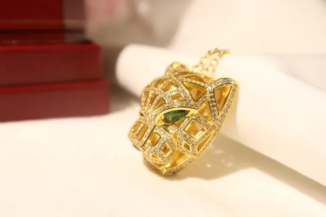 Cartier Panthère Cabeça de Pantera Colar com Pingente 9