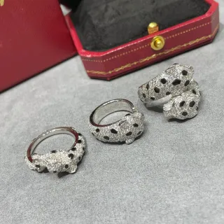 Cartier Panthère Pavé خواتم رأس الفهد