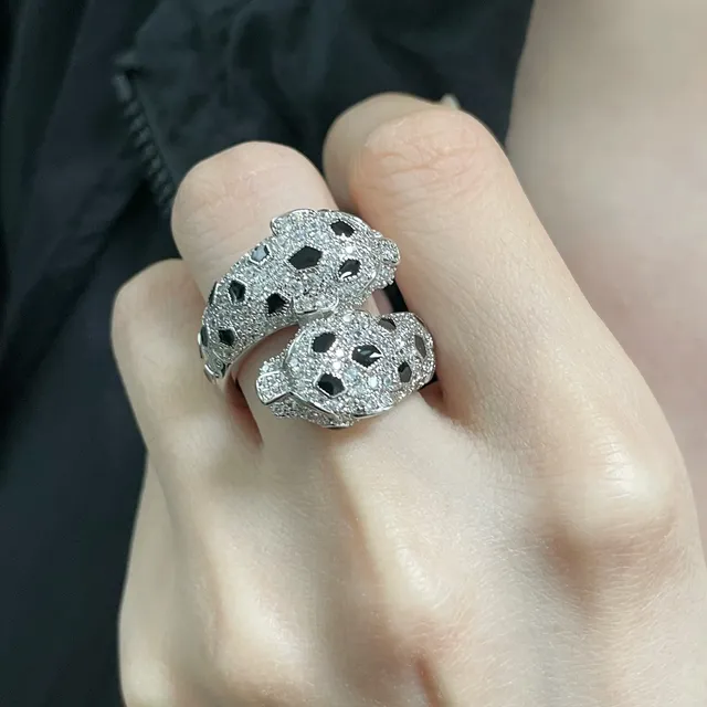 Cartier Panthère Pavé Panther Head Rings 8
