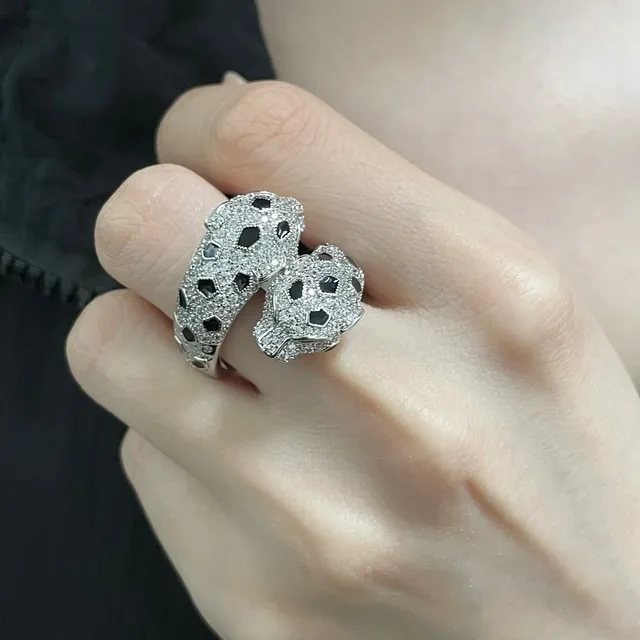 Cartier Panthère Pavé Panther Head Rings 9