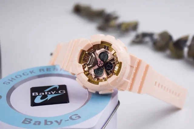 Casio Baby-G হালকা গোলাপি এবং সোনালি খেলার ঘড়ি 2