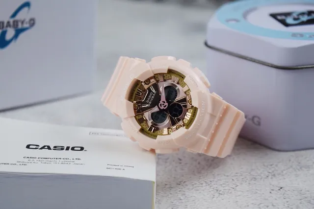 Casio Baby-G হালকা গোলাপি এবং সোনালি খেলার ঘড়ি 3