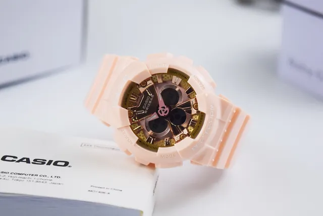 Casio Baby-G হালকা গোলাপি এবং সোনালি খেলার ঘড়ি 6