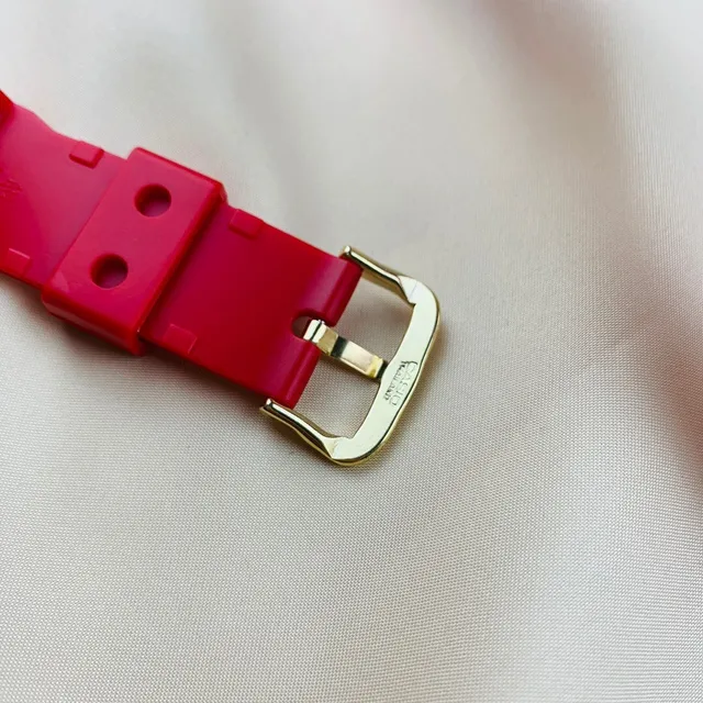 Casio G-Shock DW-5600 Red and Gold Sports Watch 4