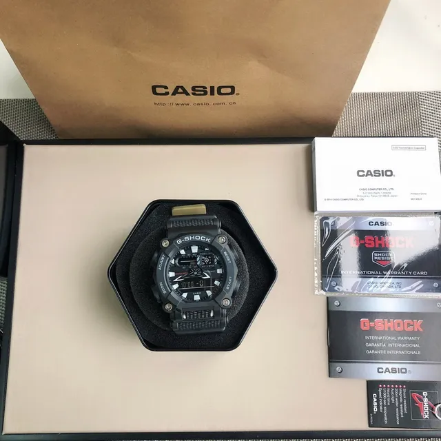 Casio G-Shock GA-100 أسود ساعة رياضية تناظرية-رقمية 7