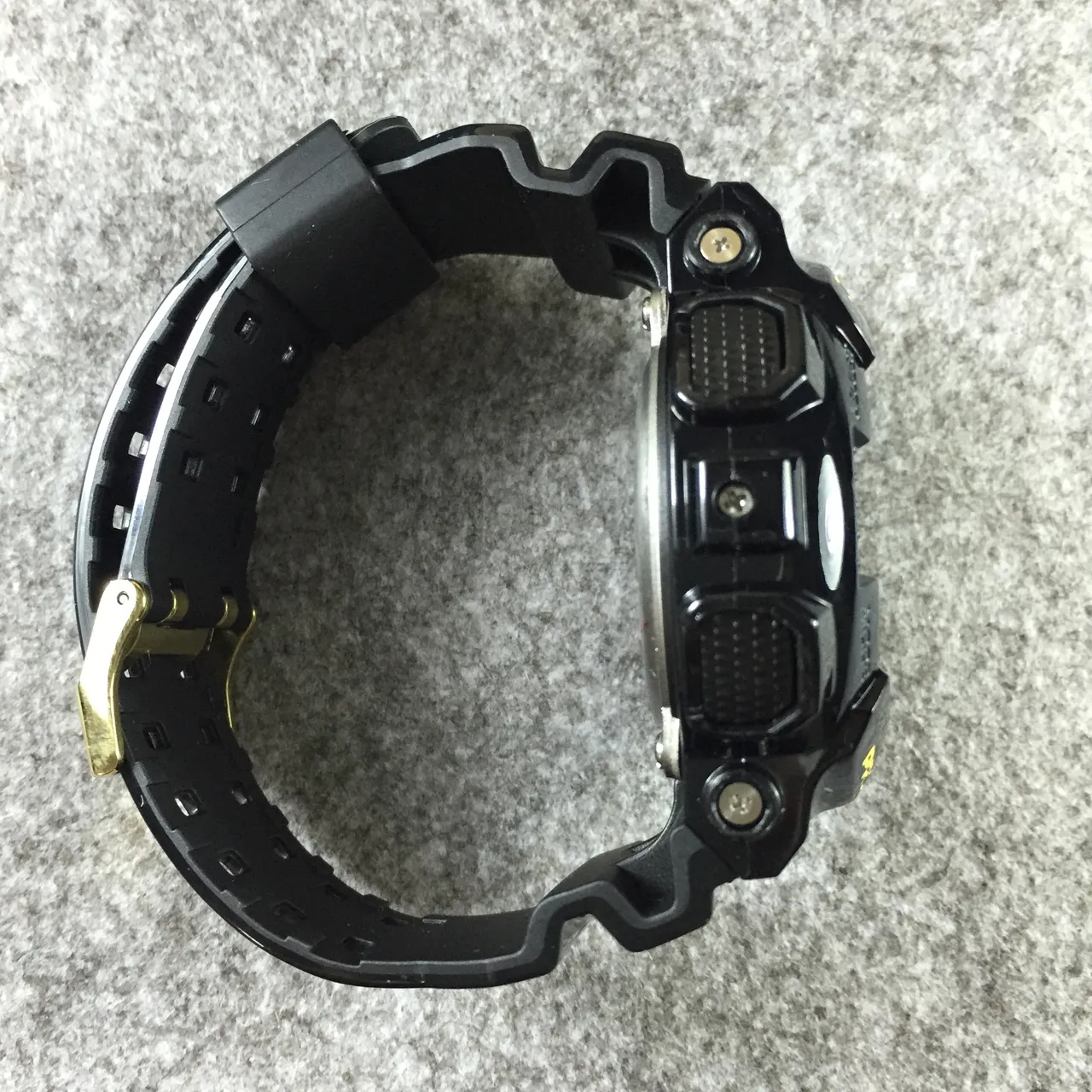 Casio G-Shock GA-100 Black and Gold Sports Watch 10
