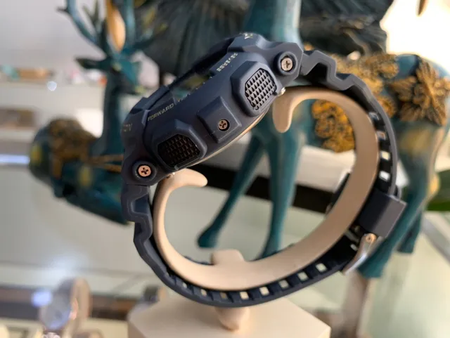 Casio G-Shock GA-100 Bleu Or Boîtier en Résine Robuste Montre Analogique-Digitale Hybride 5