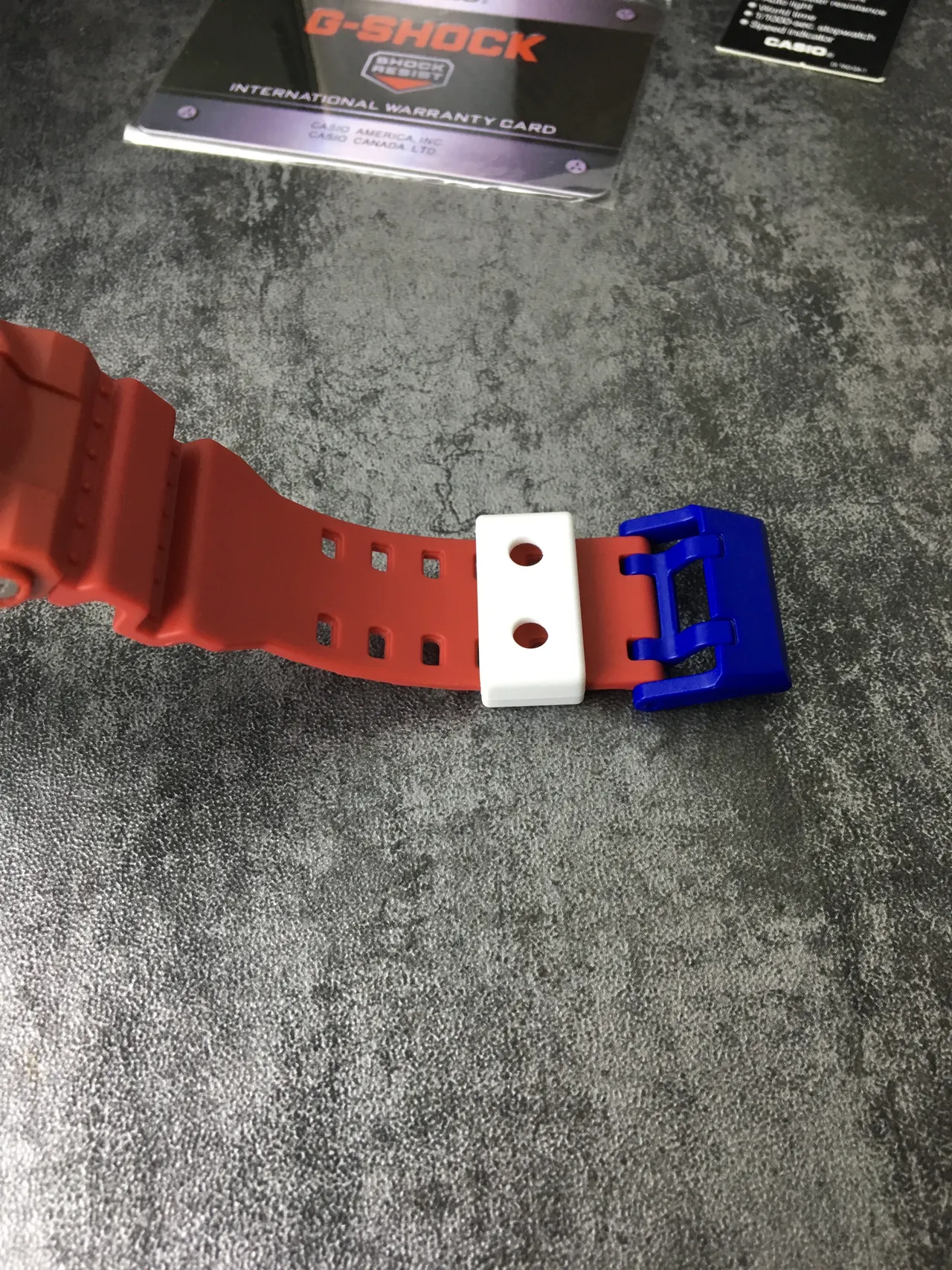 Casio G-Shock GA-100 برتقالي وأزرق ساعة رياضية 3