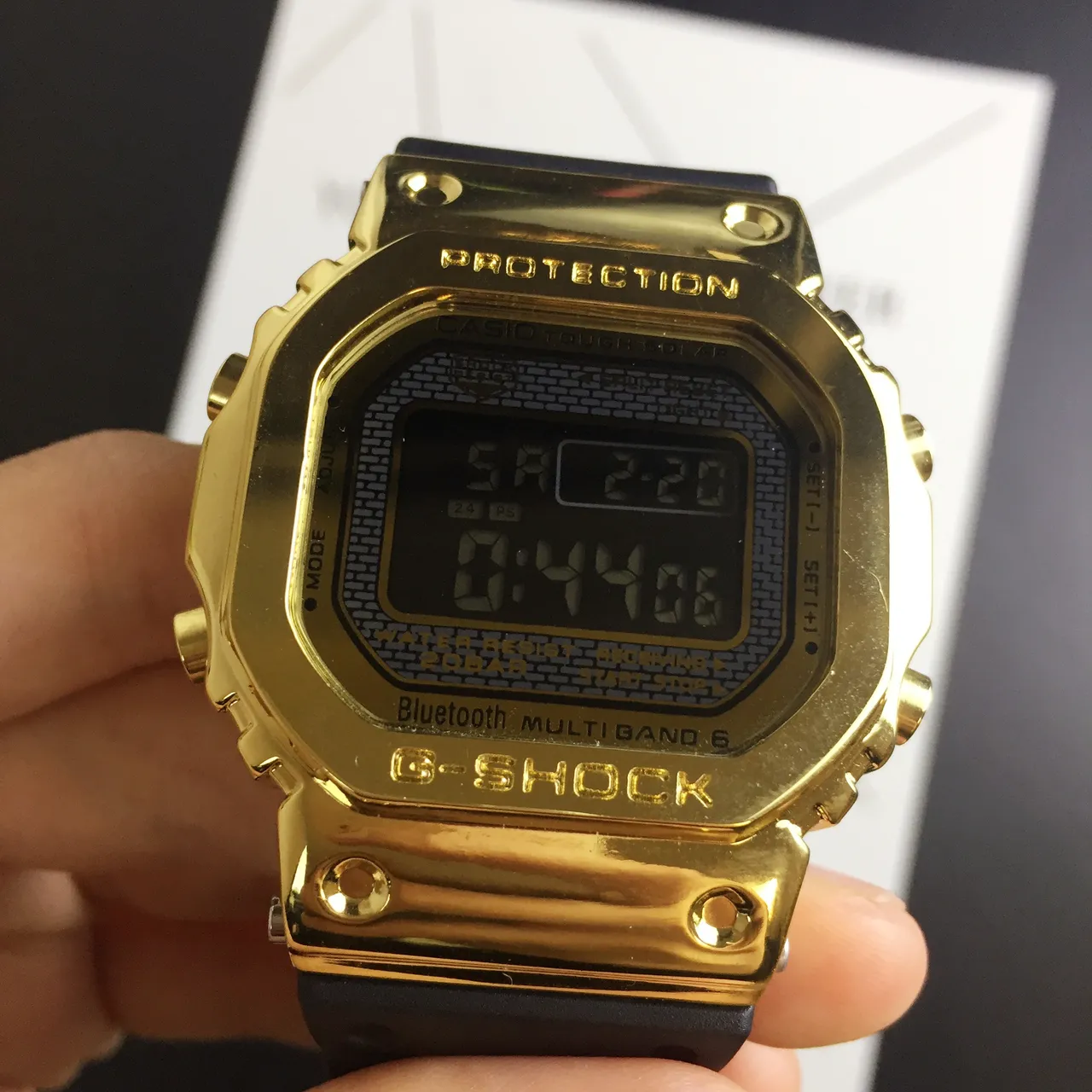 Casio G-Shock GA-2100 Gold Tone and Black Sports Watch 4