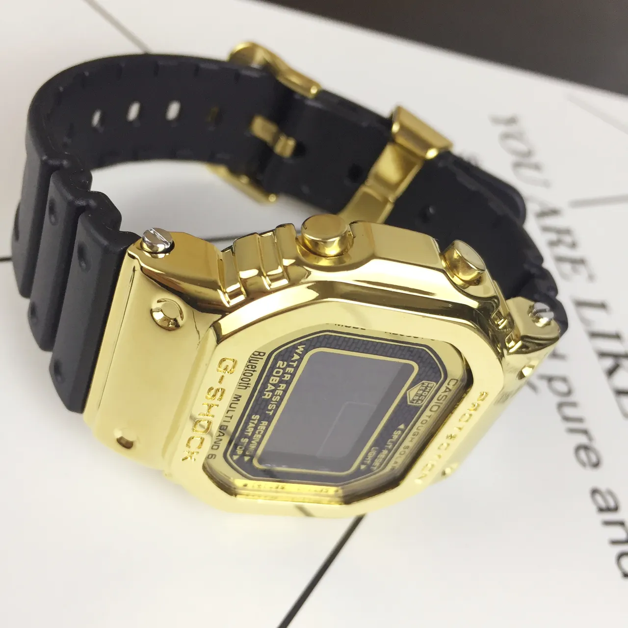 Casio G-Shock GA-2100 Gold Tone and Black Sports Watch 5