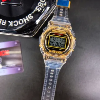Casio G-Shock Transparent Resin Gold-Accent Sports Watch