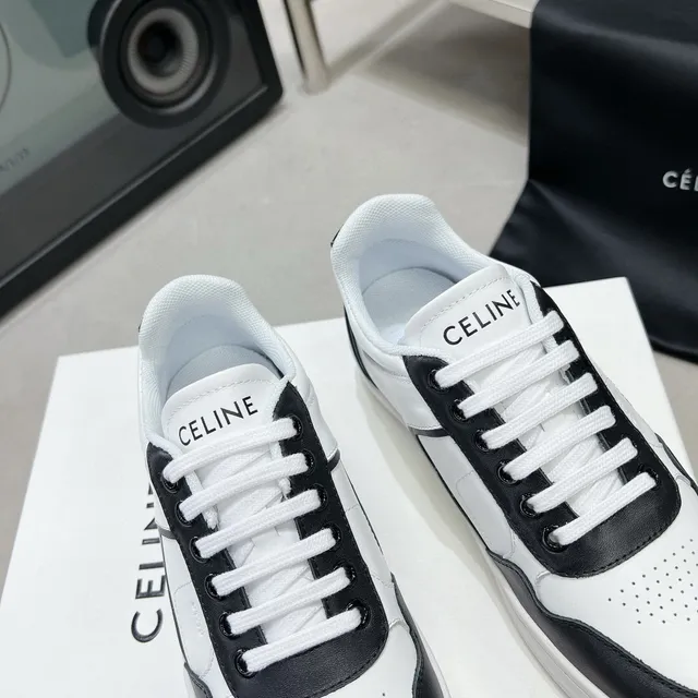 Céline CT-01 Zapatillas Lifestyle de Cuero de Dos Tonos 4