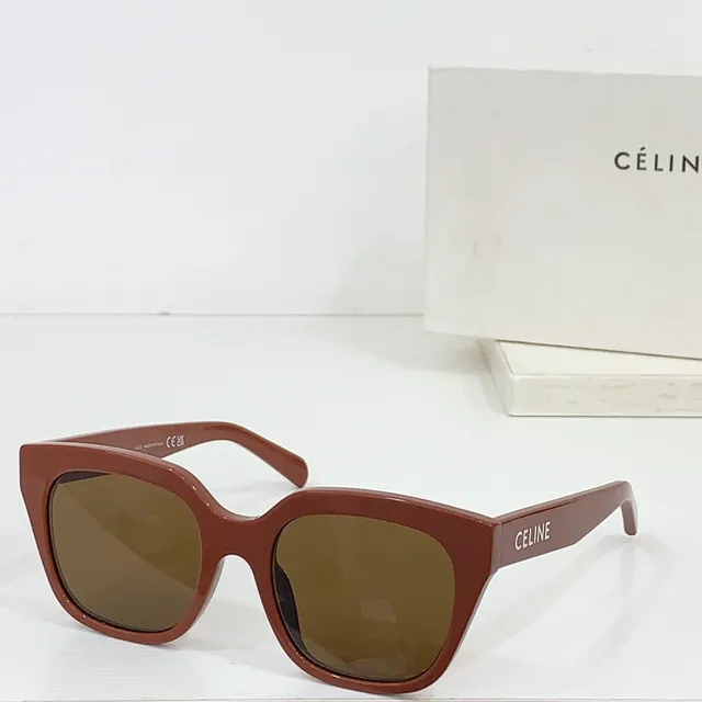 Celine Triomphe نظارات شمسية كبيرة جدا مربعة سوداء 3