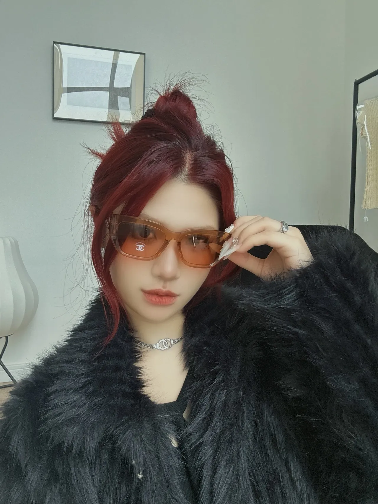 Chanel Óculos de Sol Marrom Preto Tartaruga Acetato Armação Retangular 4