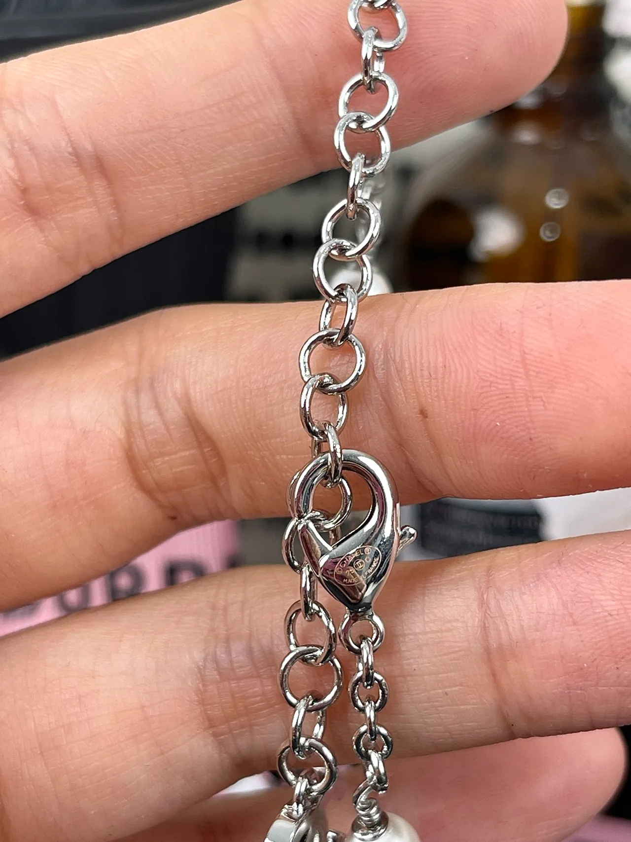 Chanel Pearl and CC Logo Bracelet 3