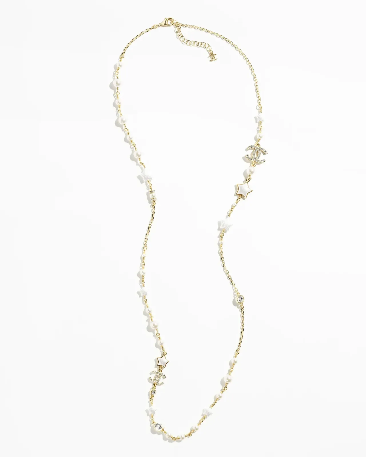 Chanel Pearl and Star Motif Gold-Tone Multi-Strand Necklace 2