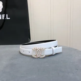 Chanel Pearl CC সাদা চামড়া পট্টা