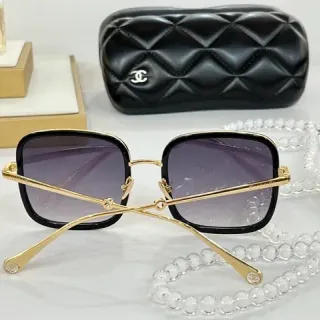 Chanel Square Acetate and Gold-Tone Gradient Sunglasses