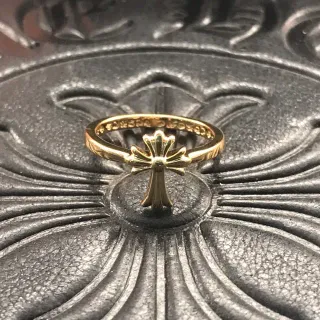 Chrome Hearts Cross Ring Gold Ring