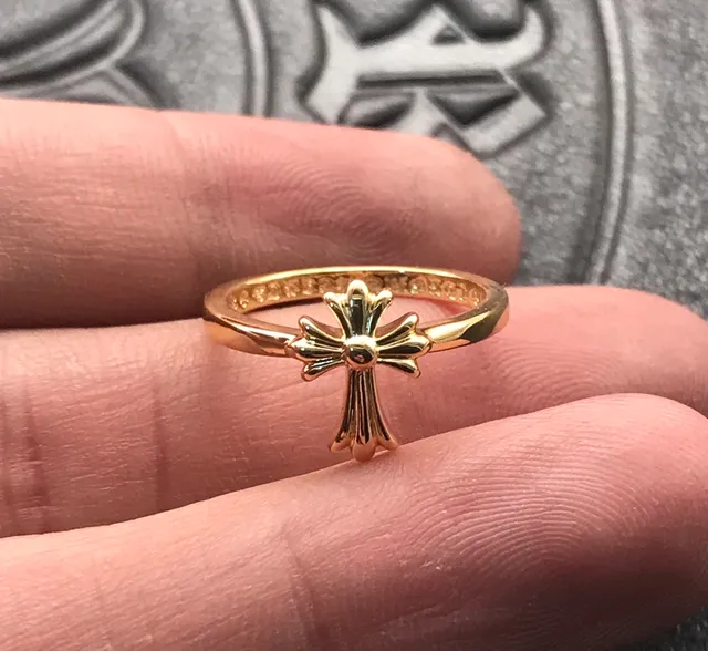 Chrome Hearts 十字戒指 金戒指 2