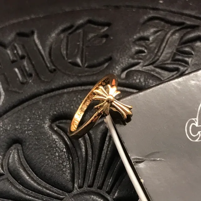 Chrome Hearts 十字戒指 金戒指 5